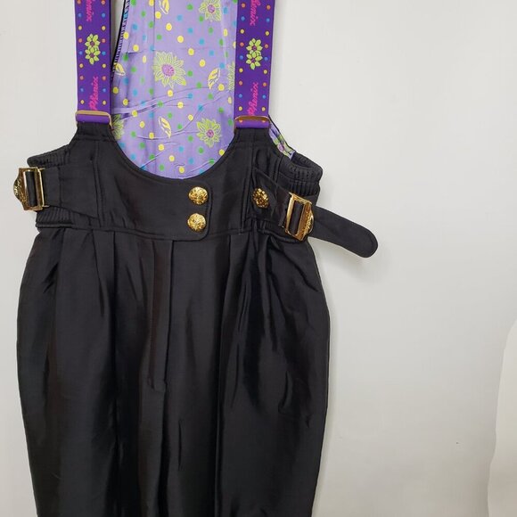 Phenix Women's Ski Snow Board Overall Pants Black Purple Size 12 Retro Vintage - Picture 4 of 16